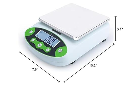 U.S. Solid Digital Analytical Balance 500g x 0.01g, High Precision Lab Scale, 200g Calibration Weight, 10 Weighing Units, AC 100V-240V & DC 9V, Piece Counting