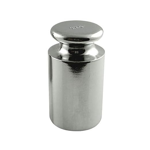 American Weigh Scales Calibration Weight for AWS Digital Scale, Carbon Steel, Solid Stainless Steel Chrome Finish, 2000G (2KGWGT)