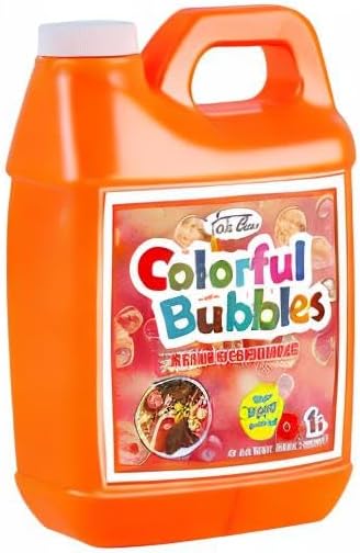 Lulu Home Concentrated Bubble Solution, 1 L/ 33.8 OZ Refill for Bubble Machines, Giant Wands, and Blowers - Up to 2.5 Gallons for Kids' Birthday Parties