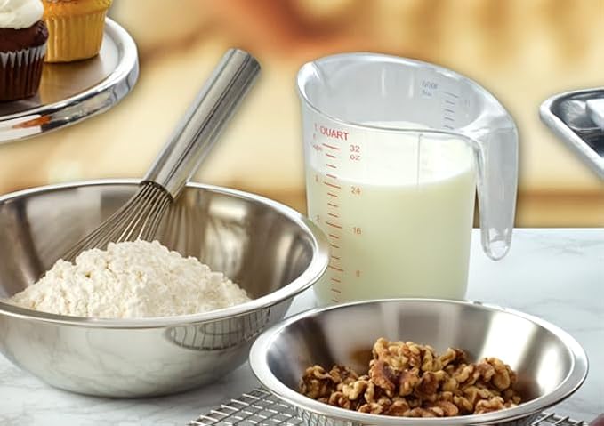 Winco PMCP-200 Measuring Cup, Polycarbonate, 2-Quart, Clear
