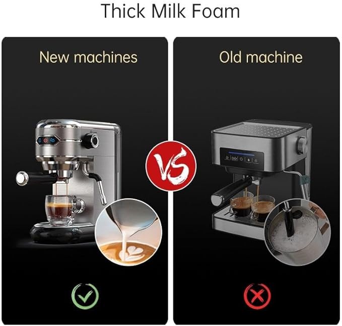 Semi-auto Stainless Steel Household Coffee Machine 19 Capsules Superfine Capsule Powder Coffee Machine Cappuccino and Espresso H11 (Color : H11G1Jug Mat Tamper, Size : CHINA_UK)