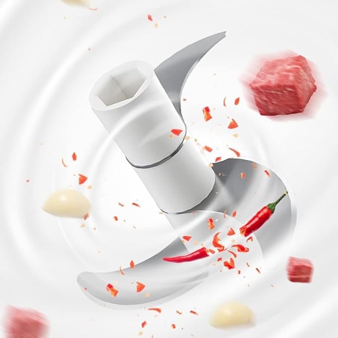 Mini Cordless Electric Mini Chopper, Portable Powerful Garlic Chopper, Onion Grinder, Masher, Crusher, Food Processor for Ginger, Chili, Veggie (Size : 250ml)