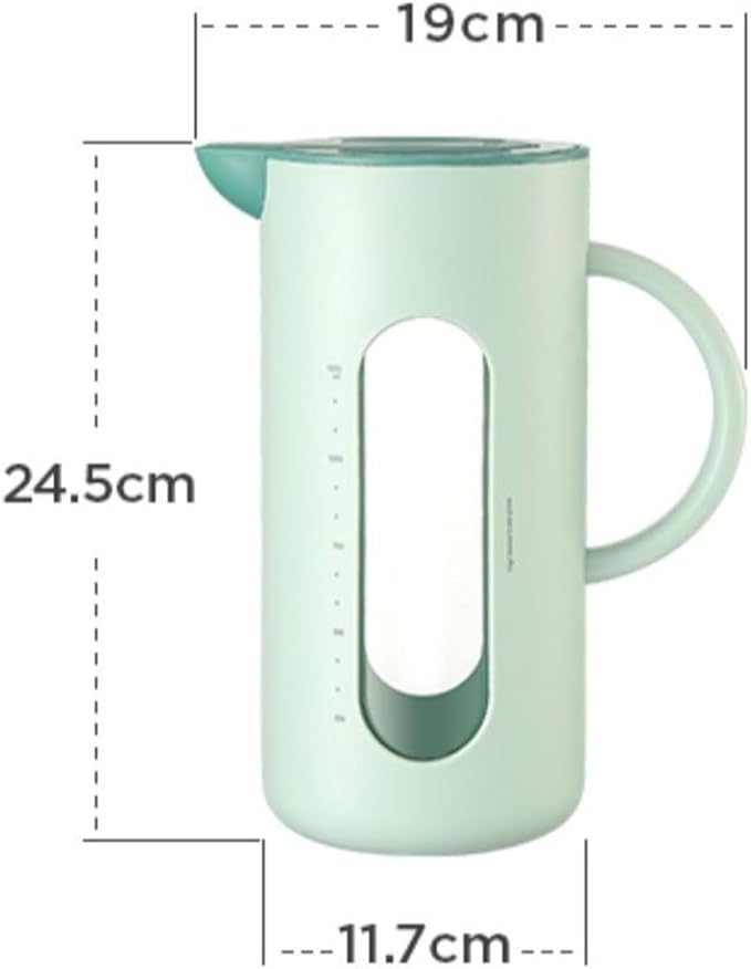 Cold kettle Cold kettle household high temperature resistant cold kettle set glass kettle cold bubble pot Water Pitcher Set for Hot/Cold Water(Purple)