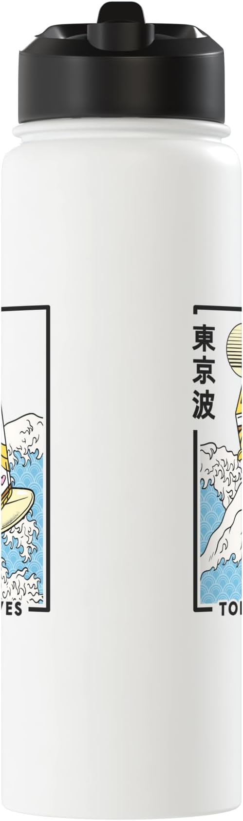 Banana Milk Carton Japanese Wave Anime Kids Kawaii Aesthetic Stainless Steel Insulated Water Bottle