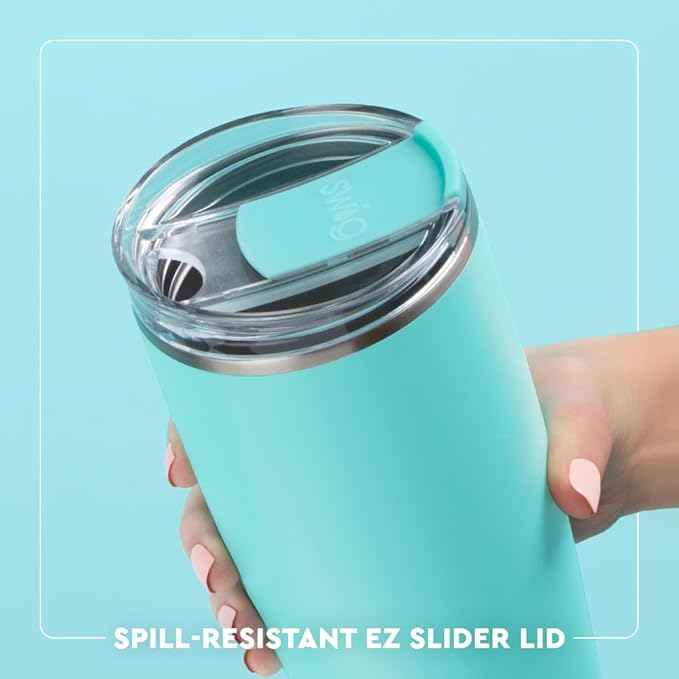 Swig Life 22oz Insulated Tumbler, Travel Coffee Tumbler with Lid, Cup Holder Friendly Travel Coffee Mug, Stainless Steel, 22 oz Tumblers, Reusable Insulated Mug with Lid (Flourish)