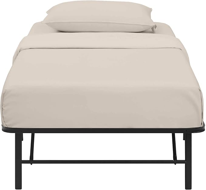 4-PC Cot Sheets 30x75, 100% Cotton Fitted Sheet - Perfect for Narrow Twin/RV Bunk/Camping Cot/Guest Bed Replacement, Fits Up to 4-8" Deep Mattress - Beige Solid