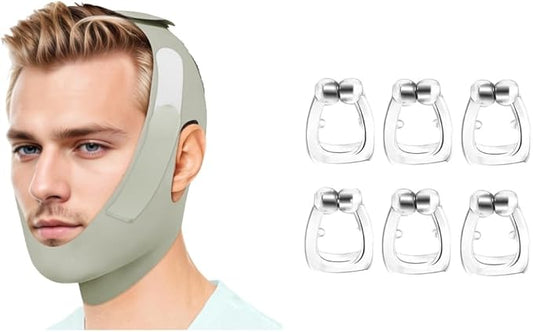 Chin Strap for Sleeping and Lightweight Snore Stopper (Pack of 6)