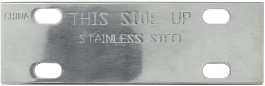 Chef Master Stainless Steel Replacement Blade Griddle Scraper, 5 1/2" Wide x 1.2mm Thick Stainless Steel Reversible Blade, Fits Most Scrapers, Double Beveled Edge for Chrome Griddle by FryOilSaver Co.