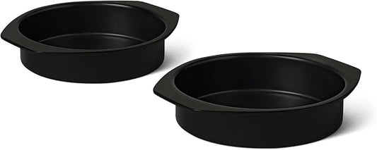 Amazon Basics Nonstick Round Cake Pan, Dishwasher and Oven-Safe, 9 in., Set of 2