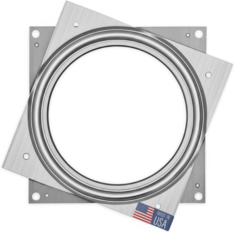 Lazy Susan Hardware, 6 inch, 500 lbs. Load Capacity, Pack of 5 Steel Lazy Susan Turntable Ball Bearing, by Woodpeckers