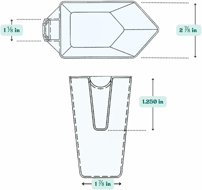 2 Cup (1 Pint | 16 Oz. | 500 mL) Scoop for Measuring Coffee, Pet Food, Grains, Protein, Spices and Other Dry Goods (Pack of 100)
