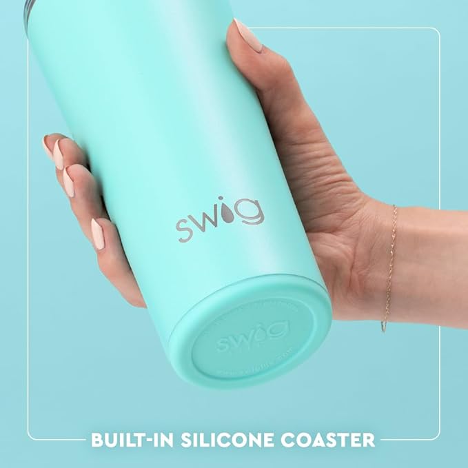 Swig Life 22oz Insulated Tumbler, Travel Coffee Tumbler with Lid, Cup Holder Friendly Travel Coffee Mug, Stainless Steel (Egg Hunt)