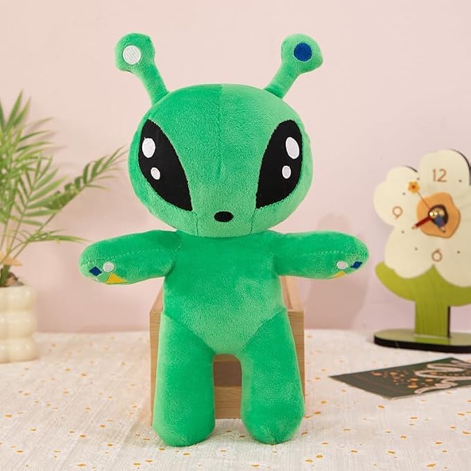 MAIPAI 13inch Green Alien Plush Toy,Soft Alien Plush Stuffed Animal Dolls, Cute Aliens Plushies Plush Figure Pillow for Kids Boys Girls and Fans Christmas,Birthdays