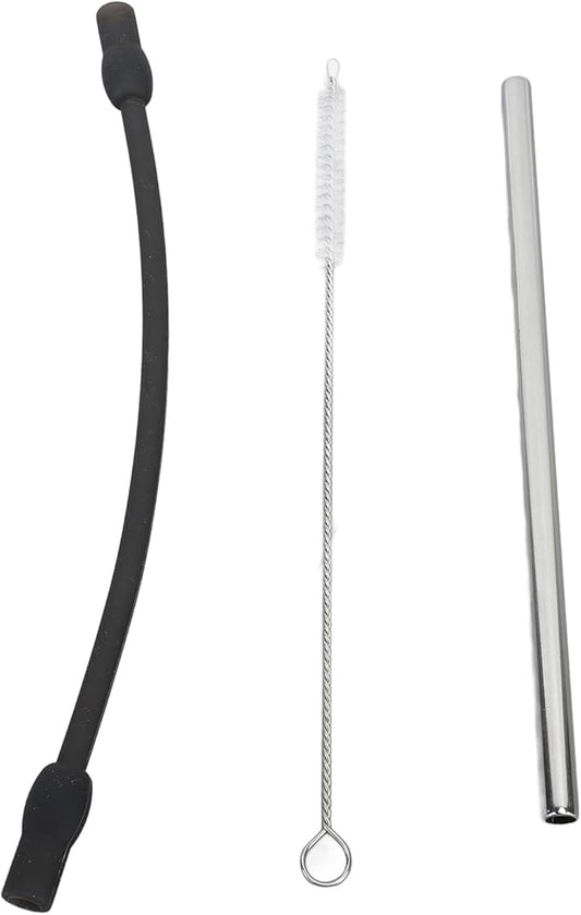 Coffee Machine Replacement Tube, Coffee Machine Replacement Tube Stainless Steel Silicon Milk Hose Coffee Maker Accessories Pipe Coffee Machine Water Hose Cleaning Brush Coffee