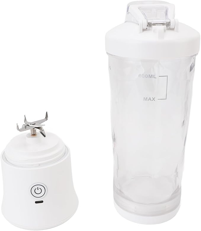 Portable Blender Handheld Blender Mini 600ml 18000RPM USB C Rechargeable with Stainless Steel Blades RGB Light for Travel Gym Home