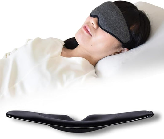 3D Sleep Mask – Enhanced Light Blocking Design with Pressure-Free Fit, Perfect for Travel, Nap & Night Shifts (Dark Gray)