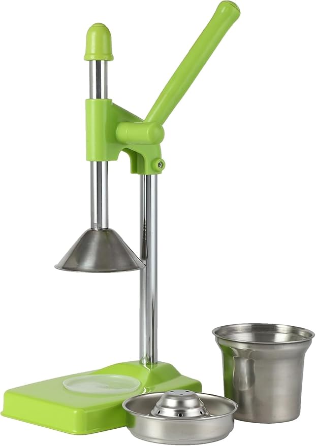 Cast Iron Juicer Hand Press, Manual Cast Iron Juicer Hand Press, Stainless Steel Lemon Squeezer, Heavy Duty Countertop Manual Juicer for Home and Kitchen Bar, Easy to Clean