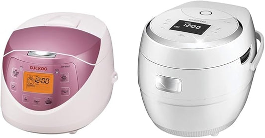 CUCKOO CR-0631F | 6-Cup (Uncooked) Micom Rice Cooker | 8 Menu Options & CR-1020F | 10-Cup (Uncooked) Micom Rice Cooker | 16 Menu Options