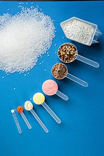 1/2 Tablespoon (1.5 Teaspoon | 7.5 mL) Long Handle Scoop for Measuring Coffee, Grains, Protein, Spices and Other Dry Goods (Pack of 5)