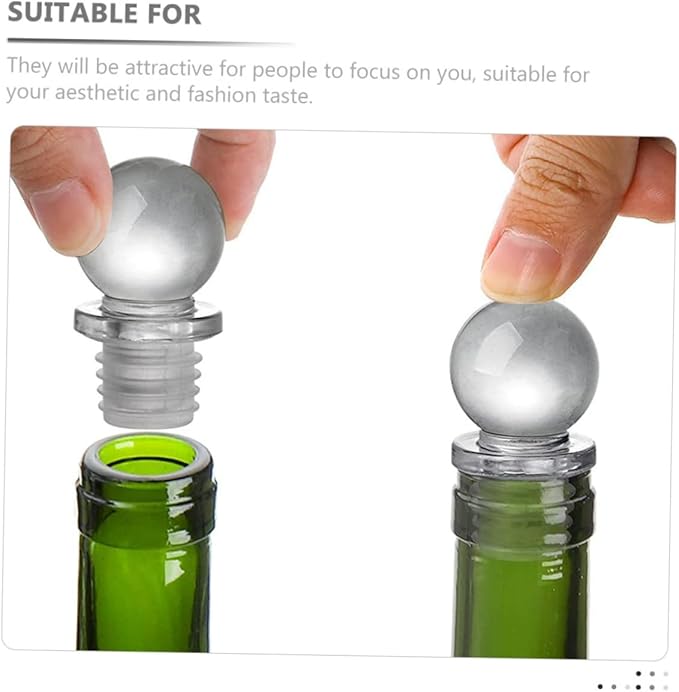 24pcs Glass Ball Wine Stoppers Convenient Sealing for Wine Bottles and Glass Portable Design for Easy Use and Travel