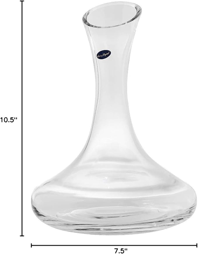 Amlong Crystal Lead-Free Large Wine Decanter, Red Wine Carafe, Wine Gift, Wine Accessories 58 oz(1700ml), with Crystal Basketball Stopper