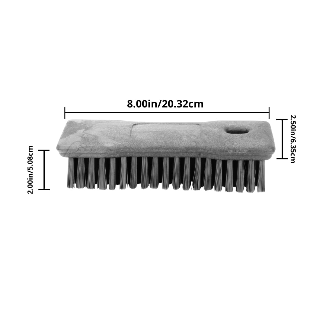 SPARTA Comfort Grip Scrub Brush Hand Brush for Bathroom, Kitchens, Countertop, Plastic, 8 Inches, Black