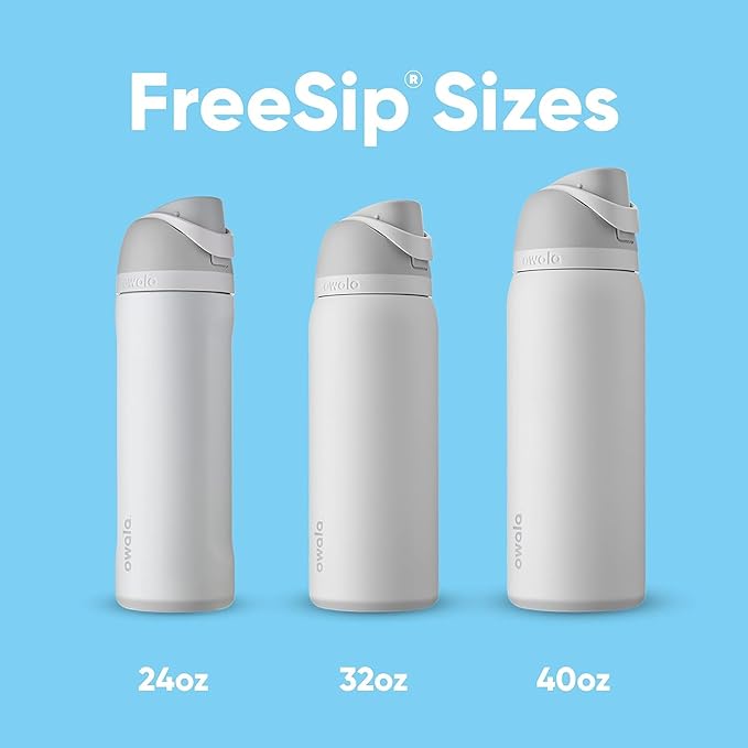 Owala FreeSip Insulated Stainless Steel Water Bottle with Straw for Sports, Travel, and School BPA-Free Sports Water Bottle, 40 oz, Surfs Edge