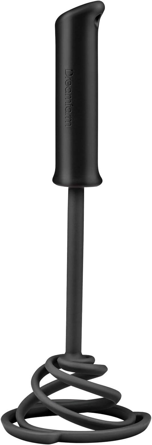 Dreamfarm Smood Lite Easy One-Handed & Ergonomic Soft-Grip, Nylon Vegetable & Potato Masher - Black