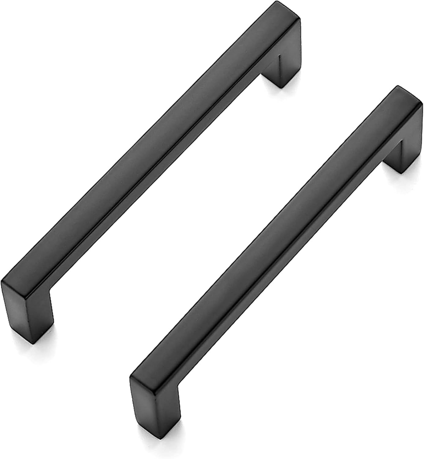 Ravinte 45 Pack Slim Square Bar Drawer Handles - 3-3/4 Inch Center to Center - Matte Black Cabinet Pulls