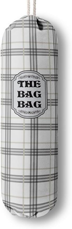 Classic Buffalo Check Plaid Grocery Bags Holder Organizer For Shopping Bags, Wall Mount Plastic Bags Storage Container Dispensers, Kitchen Housewarming Gifts For Women Family Friends Grandma Mom (A-9)