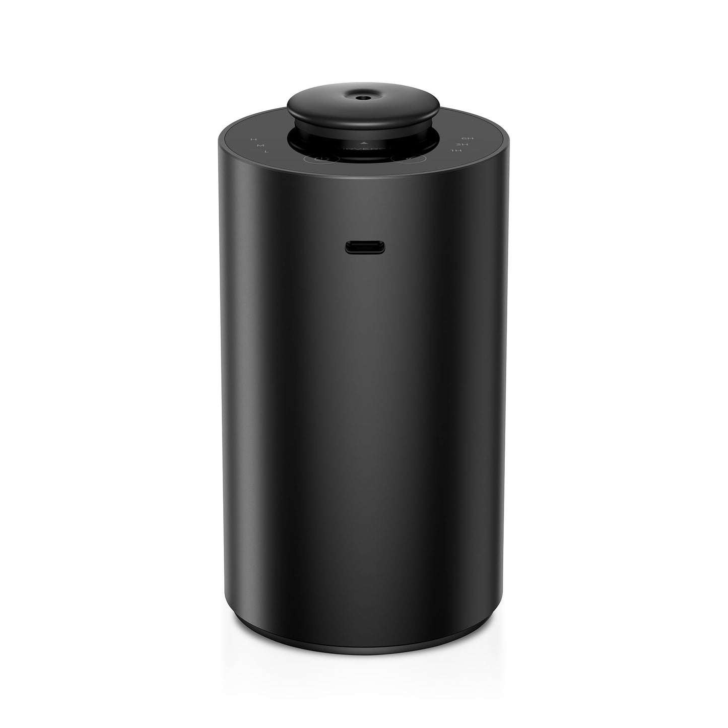 Airversa Waterless Essential Oil Diffuser for Home Aromatherapy Scent Diffusers with 3 Countdown Timer Settings or Timer-Off, 3 Mist Levels for Car Room Studio Office, ANX Premium Metal Black