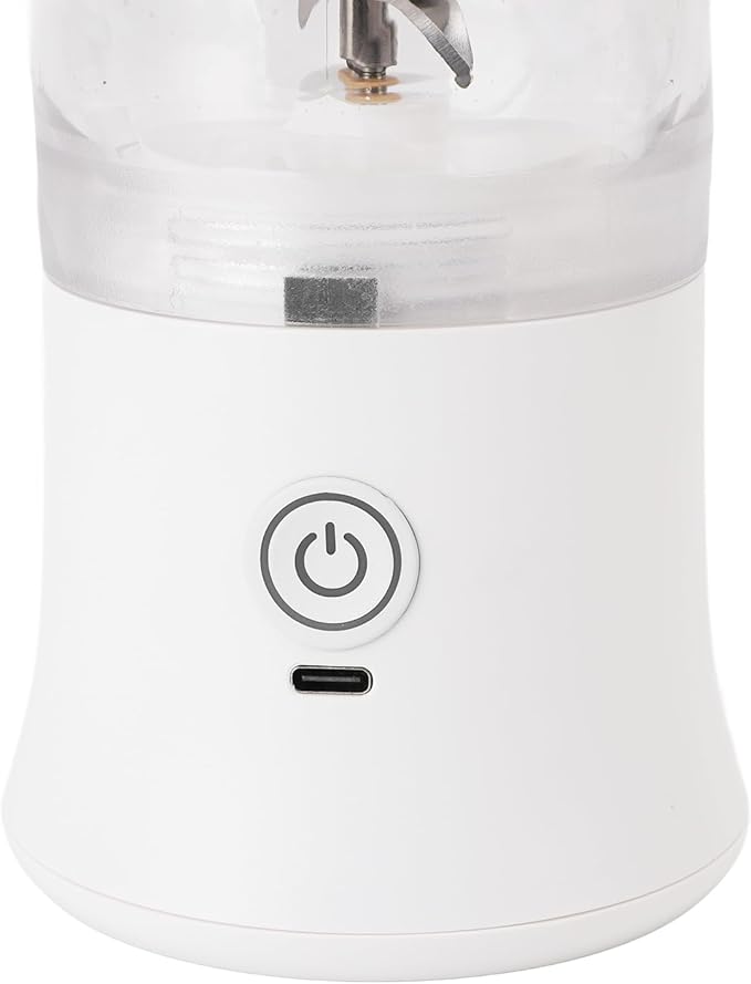 600ml Portable Blender with RGB Light,USB C Rechargeable Juicer Cup for Gym & Travel,18000RPM Stainless Steel Electric Fruit Mixer