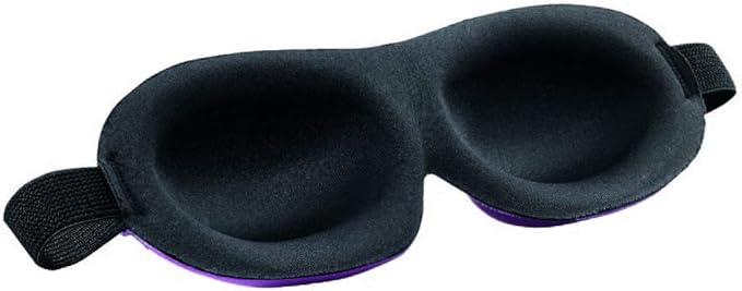 Bucky Ultralight Comfortable Contoured Travel and Sleep Eye Mask, Aqua Eyelash, One Size