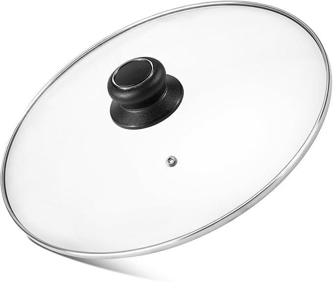 11 Inch Pan Lid, Frying Pan Lid, Fry Pan, Skillet Lid, Pot Cover with Handle, Tempered Glass Cover, 11"