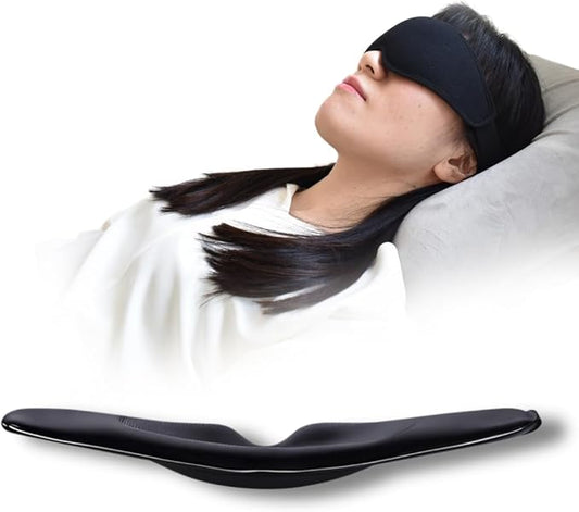 3D Sleep Mask – Enhanced Light Blocking Design with Pressure-Free Fit, Perfect for Travel, Nap & Night Shifts (Black(Hook-and-Loop Tape))