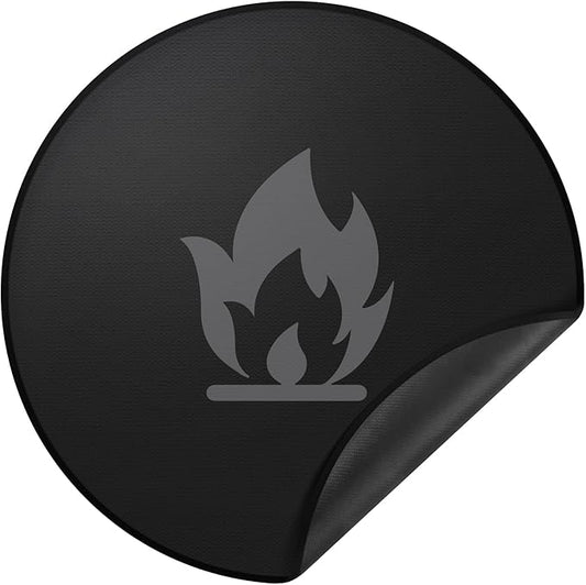 48" Fire Pit Mat for Solo Stove Bonfire: Round Fireproof Under Grill Mat Heat Insulated Indoor Fireplace Pad Protector for Decks, Patios, Grass, BBQ Smoker, Portable Reusable Oil-Proof and Waterproof