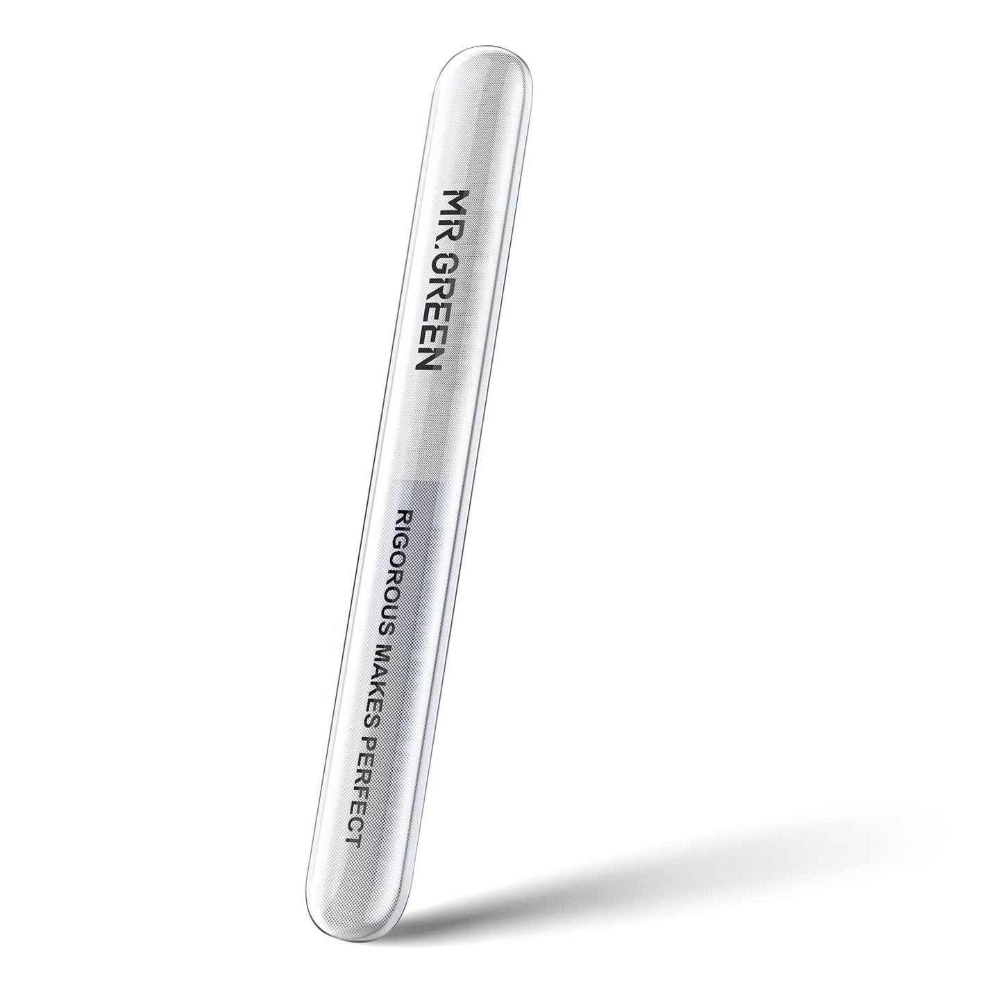 Stainless Steel Nail File with Anti-Slip Handle and Leather Case, Double Sided and Files Nails Easily for Men and Woman