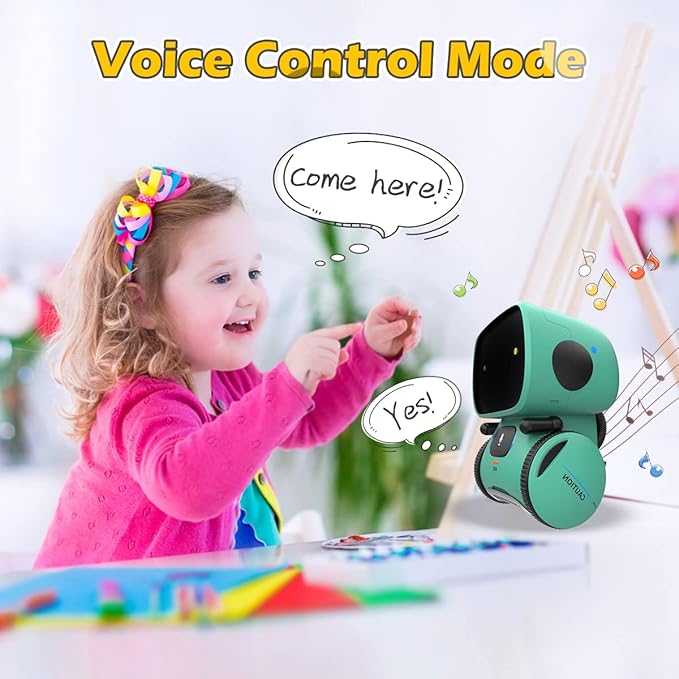 KaeKid Robots for Kids, Interactive Smart Robotic with Touch Sensor, Voice Control, Speech Recognition, Singing, Dancing, Repeating and Recording, Robot Toy for 3 4 5 6 7 8 Year Old Boys Girls
