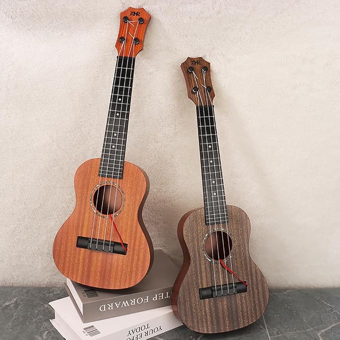 Raimy Kids Ukulele Guitar - 21inch 4 Strings Guitar Children Musical Instruments Educational Toys with Picks for Toddler Kids Boys Girls Beginner (Orange)