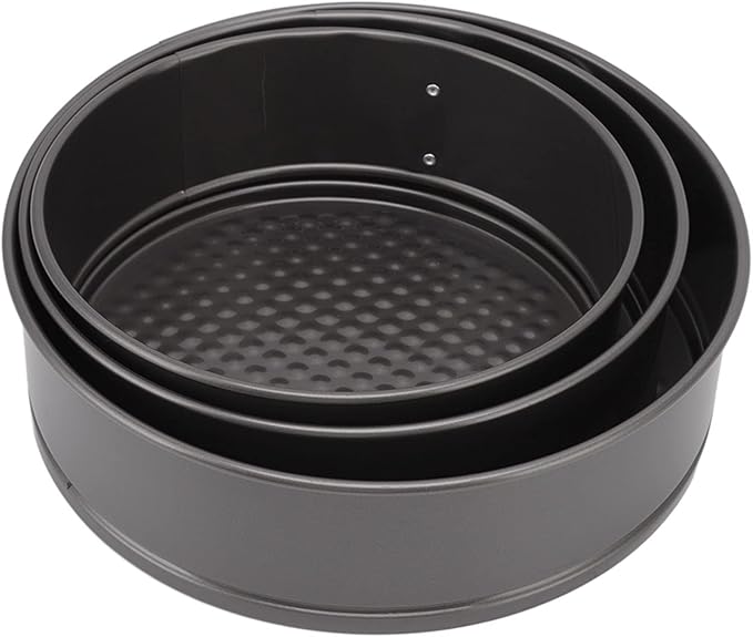Cake Pan Set, Round Cheesecake Pan, Nonstick Cake Pan with Removable Bottom for Cheesecakes, Yogurt Cakes, Mousse, Coffee Cakes (22/24/26)