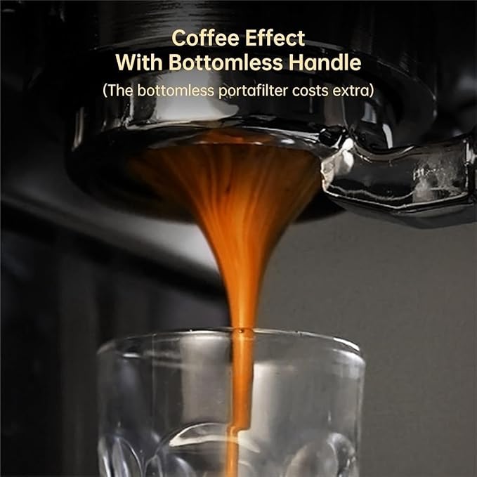 Semi-auto Stainless Steel Household Coffee Machine 19 Capsules Superfine Capsule Powder Coffee Machine Cappuccino and Espresso H11 (Color : H11 SR, Size : CHINA_UK)