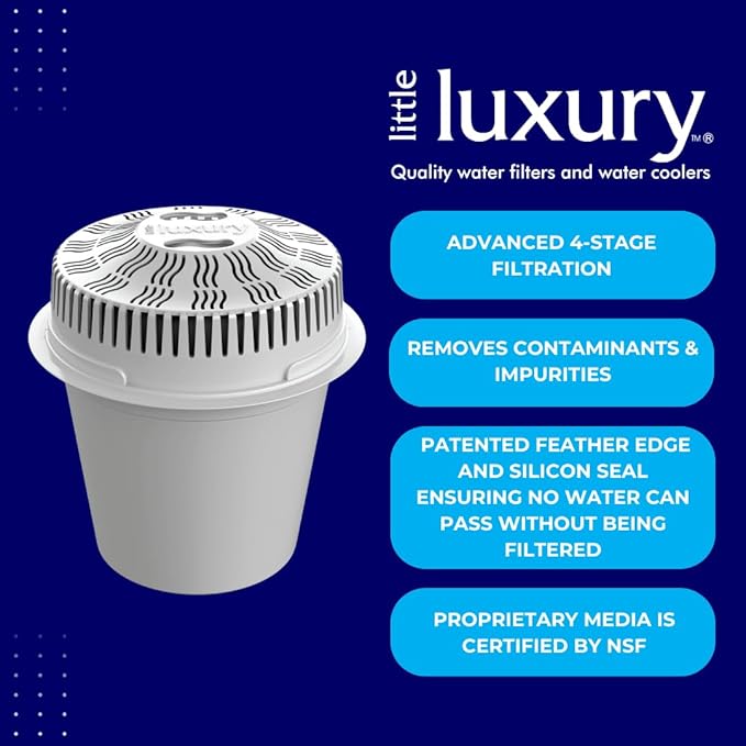 Little Luxury Vitality, Replacement Filters for Water Coolers and Non Cooling Dispensers, 3-Pack