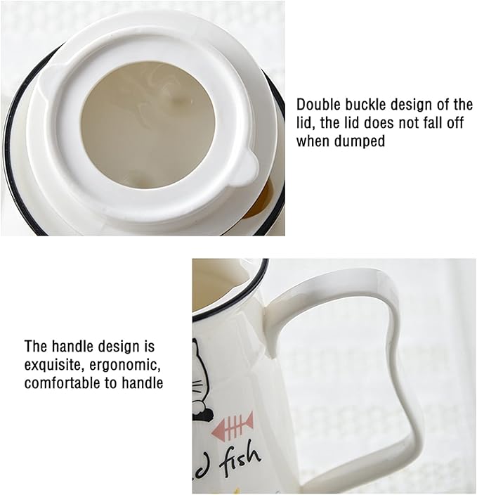 GRFIT Carafe Ceramic Cold Kettle with Handle Large Capacity Filter Teapot Teapot Home High Temperature Resistant Pitcher with Lid (170g) Water Pitcher (Color : D)