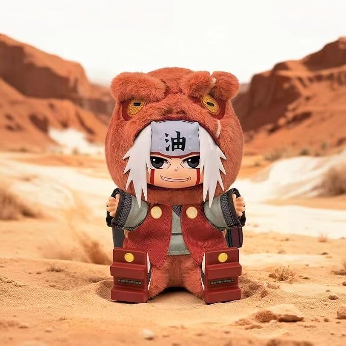 Naruto Shippuden × Cute Beasts Sitting Party Series Figure Blind Box, Collectible Ornament, Cartoon Theme, Multicolor （Random 1pc