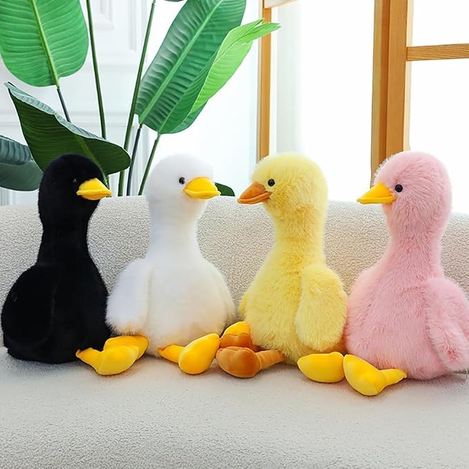 Duck Stuffed Animal, Stuffed Duck Plush Toys, Birthday for Kid Boys Girls (17inch-Black)