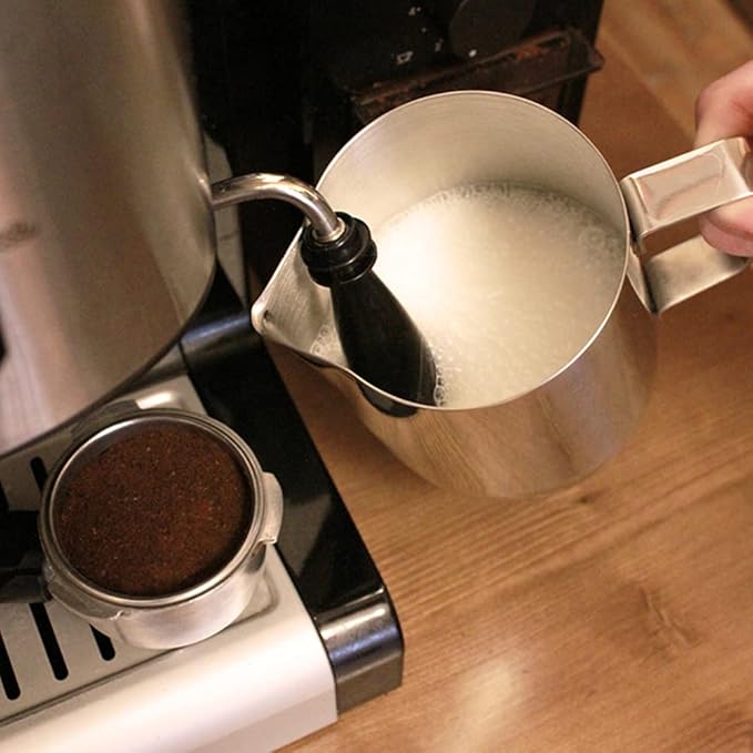 2 Pack Milk Frothing Pitcher 900ml 32oz Steaming Pitchers Stainless Steel Milk/Coffee/Cappuccino/Latte Art Steam Pitchers Milk Jug Cup with Art Pen(2)