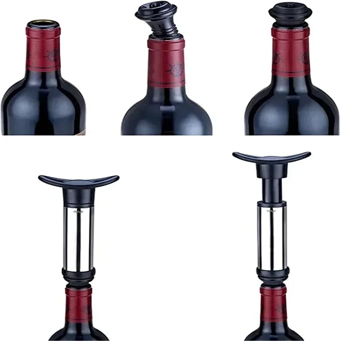 Wine Stopper 30pcs Stainless Steel Stoppers - Wine/Champagne Vacuum Pump Sealer