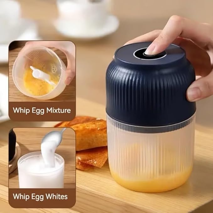 Electric Garlic Chopper, Mini Portable Veggie Chopper, 2026 New Small Garlic Chopper Mincer, USB Rechargeable, Wireless Veggie Grinder, For Mashing Onion, Garlic, Chili, Ginger (Blue, 4 blades)