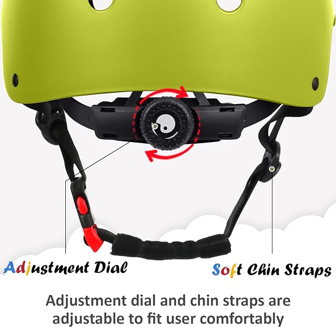 Kids Bike Helmet, Adjustable and Multi-Sport, from Toddler to Youth, 3 Sizes