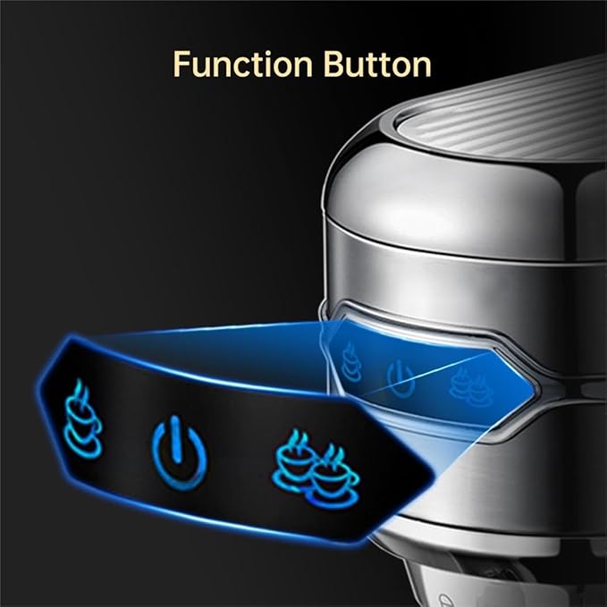 Semi-auto Stainless Steel Household Coffee Machine 19 Capsules Superfine Capsule Powder Coffee Machine Cappuccino and Espresso H11 (Color : H11 SR, Size : CHINA_UK)